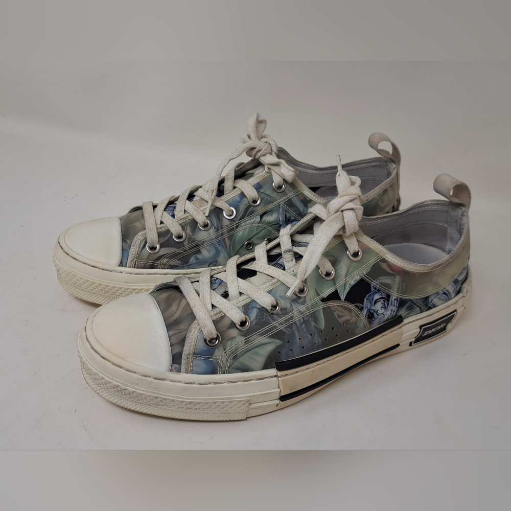 Dior x Sorayama Men's B23 Robot Floral Sneaker Shoes Lace Ups Size 8 US 41 EU - Picture 2 of 16